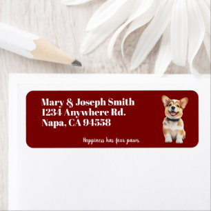 Customizable Corgi Address Labels