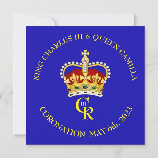 Customizable Coronation Celebration Invitation  (Front)