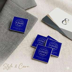 Customizable Corporate Logo Name Badge Button