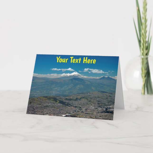 Customizable Cotopaxi & Quito Card (Front)
