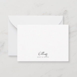 Customizable Couple First Names And Last Name Gift Card