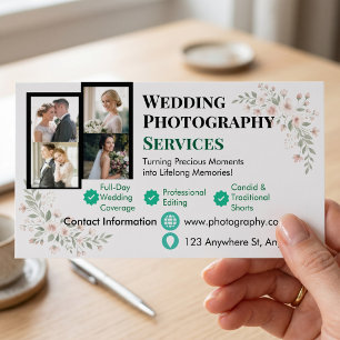 Customizable Couple Portrait Photographer Magnetic Business Card