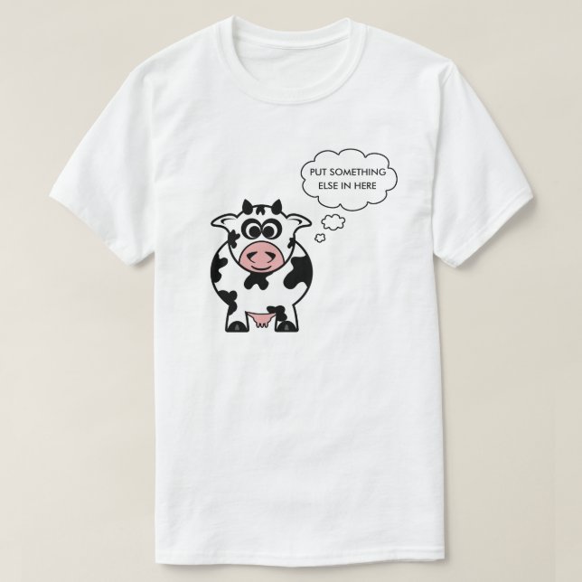 Customizable Cow Tee (Design Front)