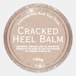Customizable Cracked Heel Balm Label