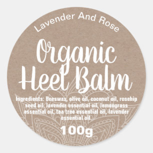 Customizable Cracked Heel Balm Label