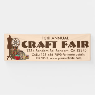 Customizable Craft Fair banner sign