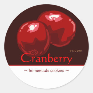 Customizable Cranberry Stickers