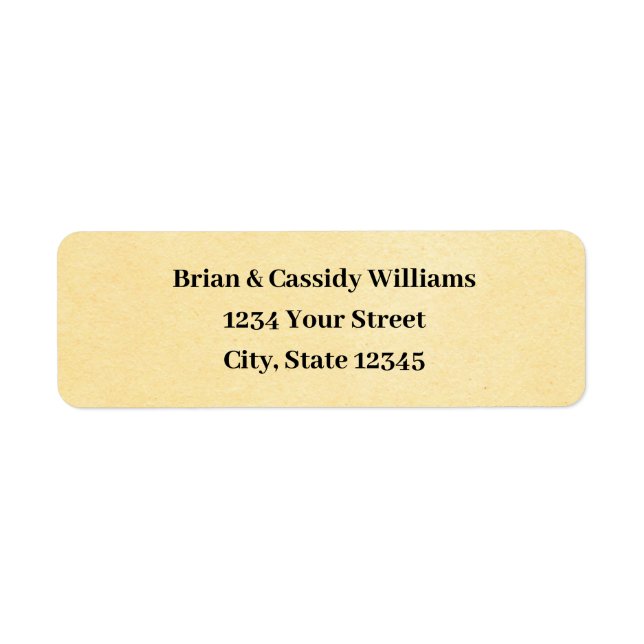 Customizable Cream Christmas Return Address Labels (Front)