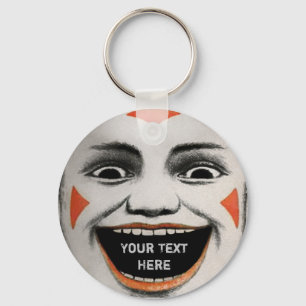 Customizable Creepy Carnival Clown Keychain