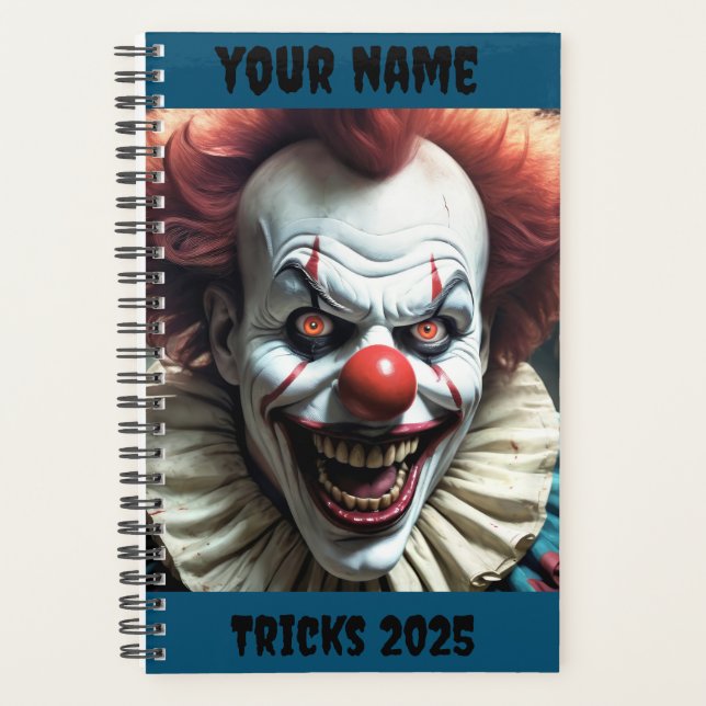 Customizable - "Creepy Clown" Planner (Front)