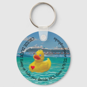 Customizable Cruising Duck Keychain