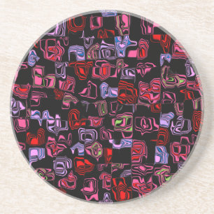 Customizable Cuckoo Marbled Abstract Coaster