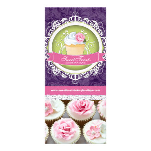Customizable Cupcake Boutique Rack Card