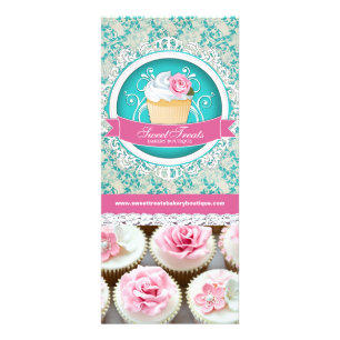 Customizable Cupcake Boutique Rack Card