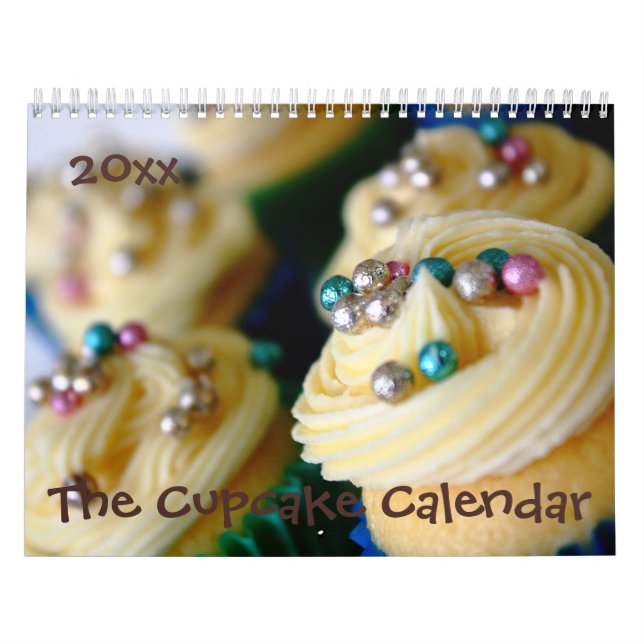 Customizable Cupcake Calendar (Cover)