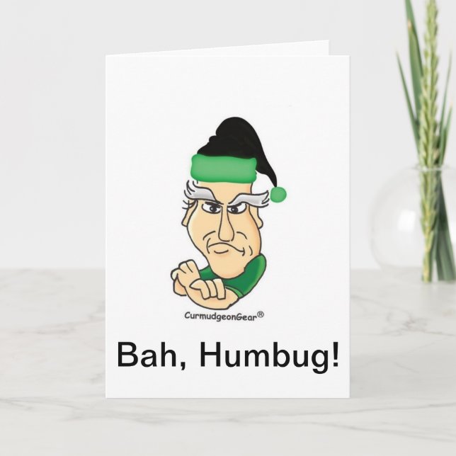 Customizable Curmudgeon Christmas Card (Front)