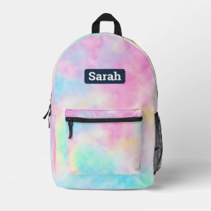 Customizable custom name Tie-dye backpack