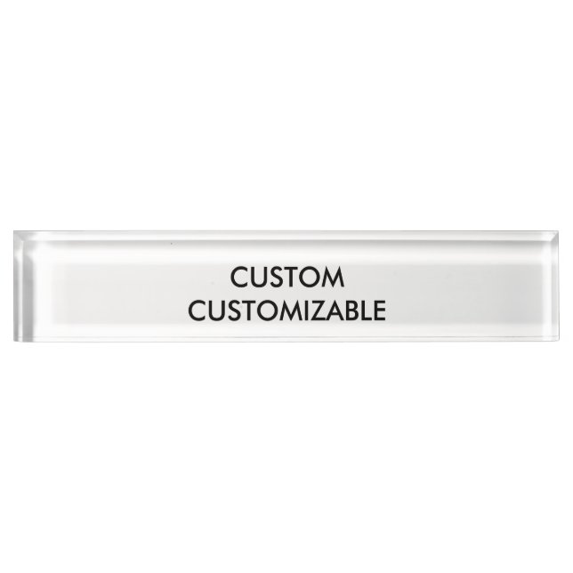 Customizable Customize Custom Blank Nameplate (Front)