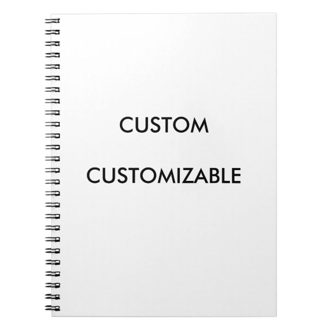 Customizable Customize Custom Blank Notebook (Front)