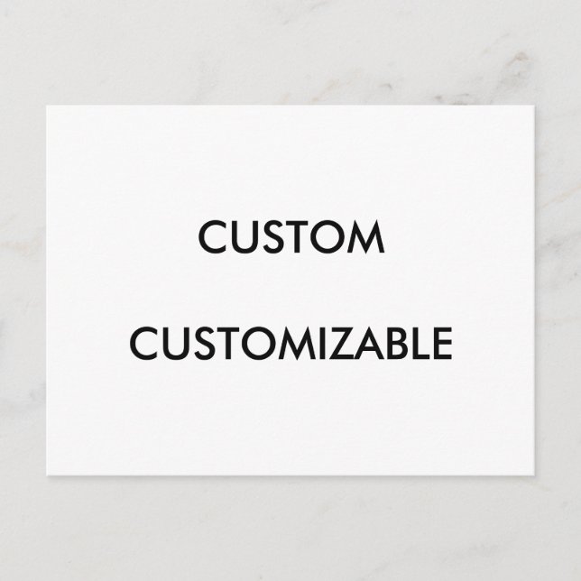 Customizable Customize Custom Blank Postcard (Front)