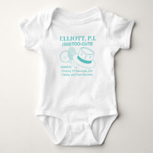 Customizable Cute Baby P.I. Bodysuit