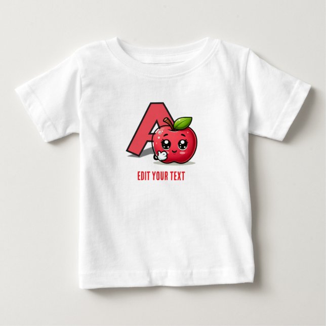 Customizable Cute Baby T shirt (Front)
