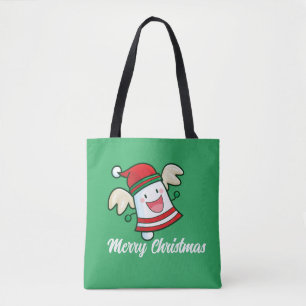 Customizable Cute Christmas Bell Tote Bag