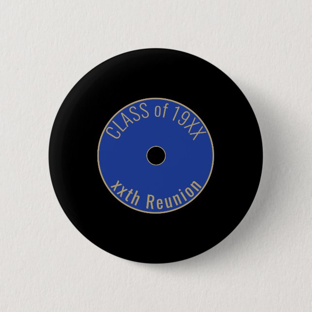 Customizable, Cute Class reunion 2 Inch Round Button (Front)