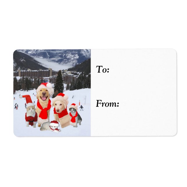 Customizable Cute Holiday Pets (Front)