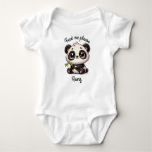 Customizable Cute Panda bodysuit