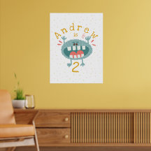 Customizable Cute Teal Monster