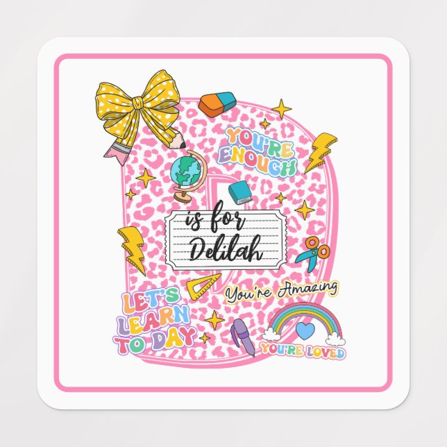 Customizable “D is for” Alphabet Art – Inspiration (Design 1)