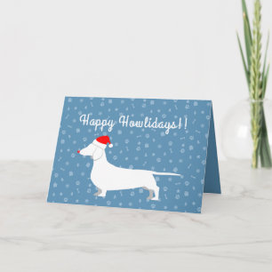 Customizable Dachshund Holiday Card