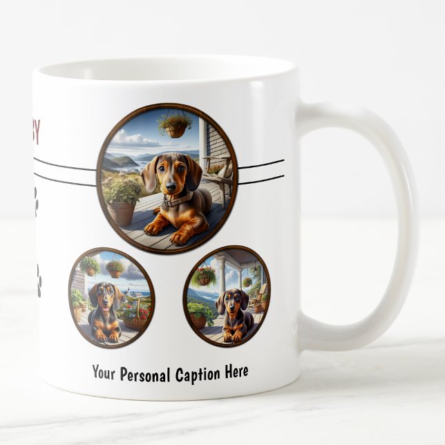 Customizable Dachshund Puppy  Coffee Mug (Creator Uploaded)