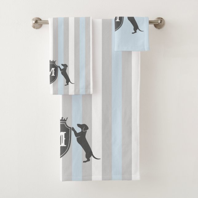 Customizable Dachshund Towel Set (Insitu)