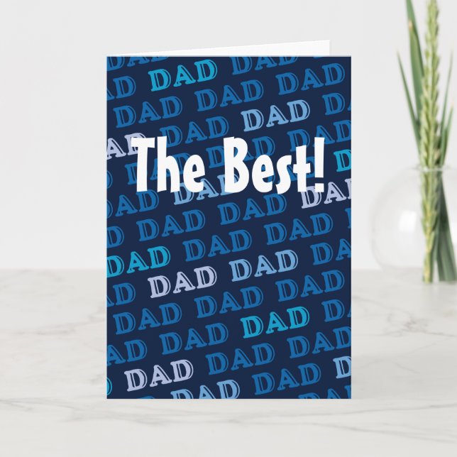 Customizable Dad Pattern Card (Front)