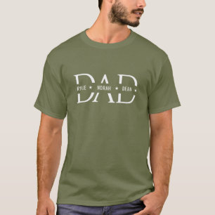 CustomIzable Dad Shirt with Kids’ Names