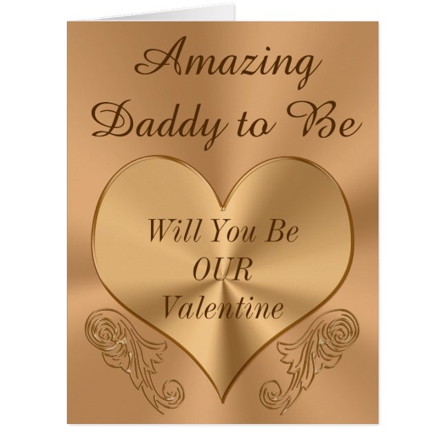 Customizable Daddy to Be Valentine (Front)