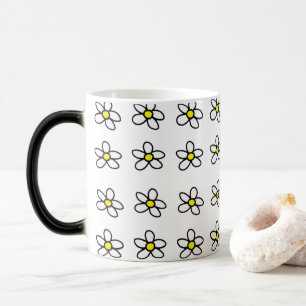 Customizable Daisies Magic Mug