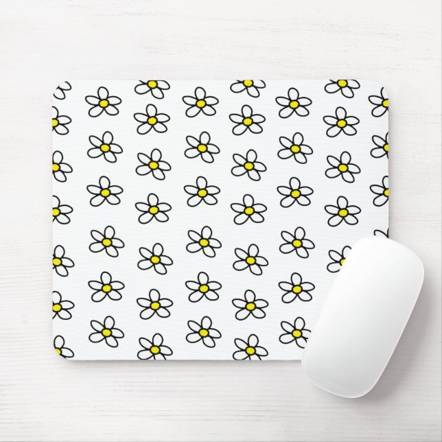 Customizable Daisies Mouse Pad (With Mouse)
