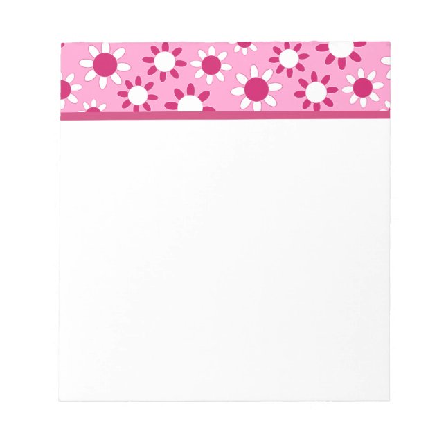 Customizable Daisies Notepad (Front)