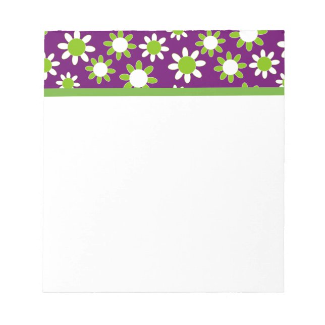 Customizable Daisies Notepad (Front)