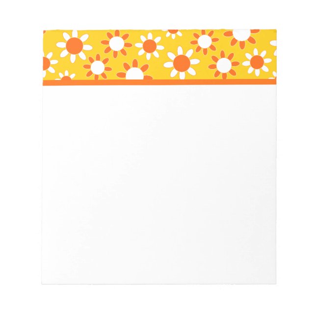 Customizable Daisies Notepad (Front)