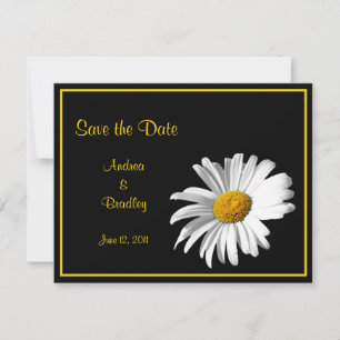 Customizable Daisy Save the Date Card