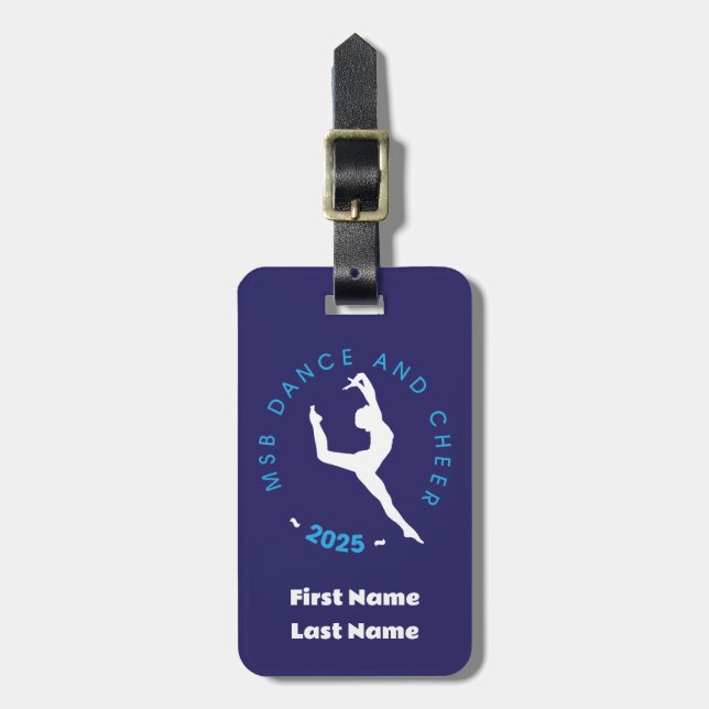 CUSTOMIZABLE - Dance Bag Luggage Tag (Front Vertical)