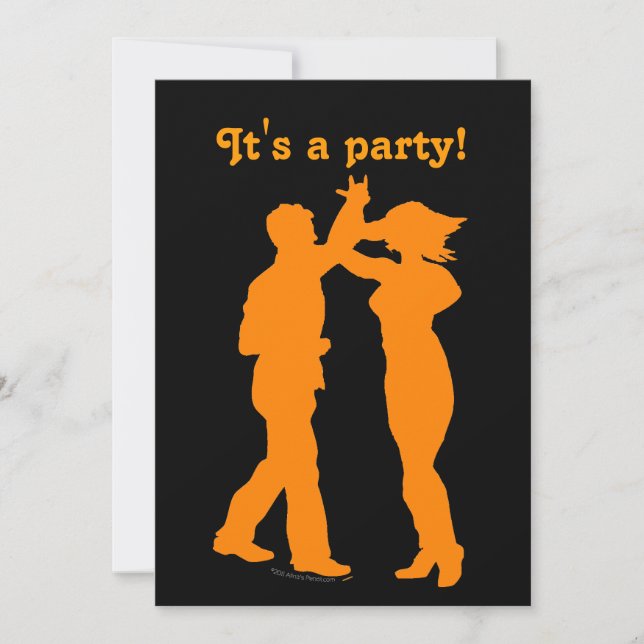 Customizable Dance Party Invitation Templates (Front)