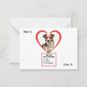Customizable Danish-Swedish Farm dog Valentine No Card