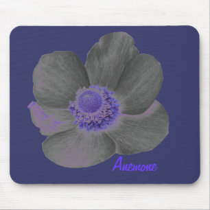 Customizable Dark Dreams Anemone Flower Mousepad