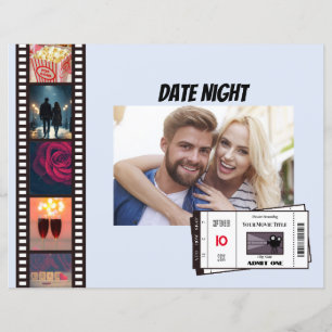 Customizable Date Night Movie Scrapbook Page