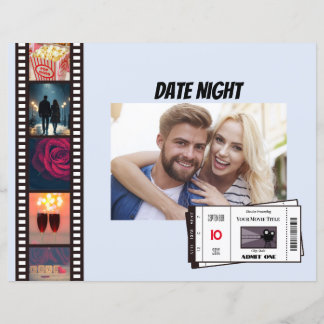 Customizable Date Night Movie Scrapbook Page
